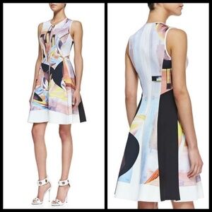 💕CLOVER CANYON💕 Neoprene Scuba Geometric Dress